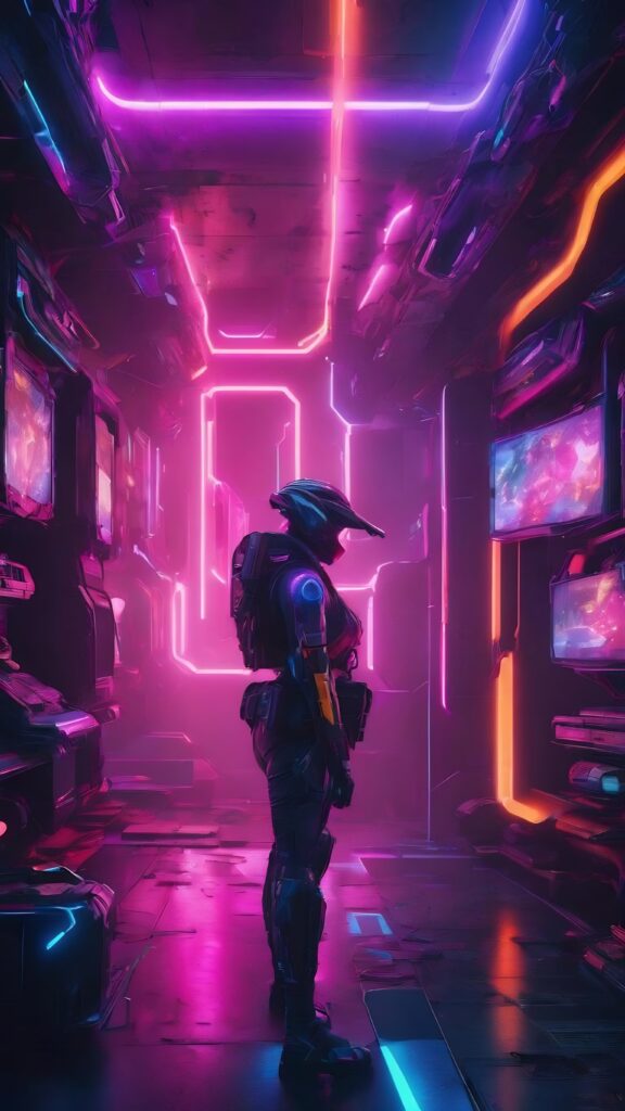 3d-rendering-illustration-gaming-background-abstract-cyberpunk-style-gamer-wallpaper-neon-glow