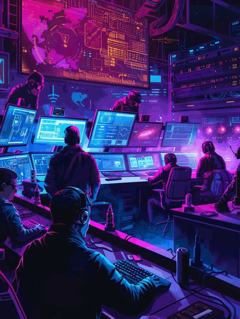 cyber-security-experts-working-with-tech-devices-neon-lights